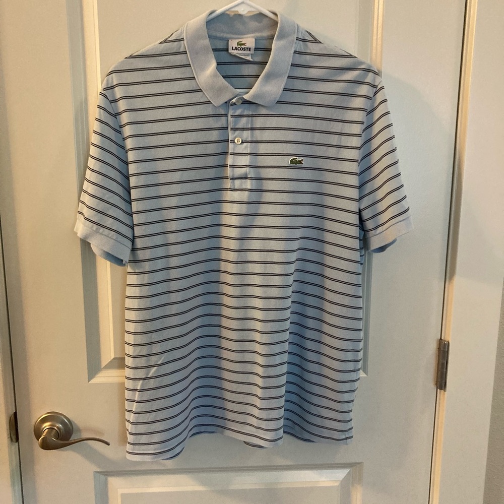 Lacoste: Light Blue Polo - Size XL - 6